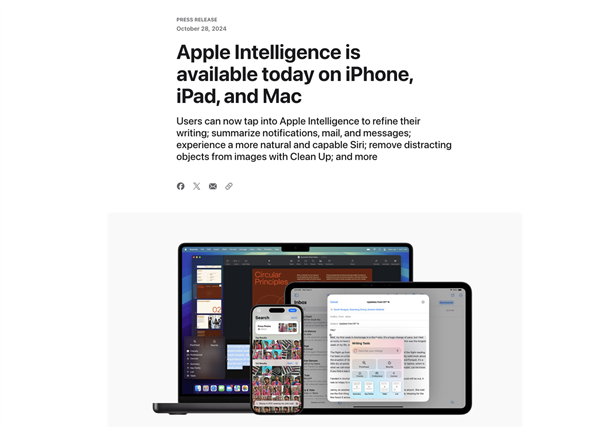 iPhone邁入AI時(shí)代，蘋(píng)果Apple Intelligence功能盤(pán)點(diǎn)