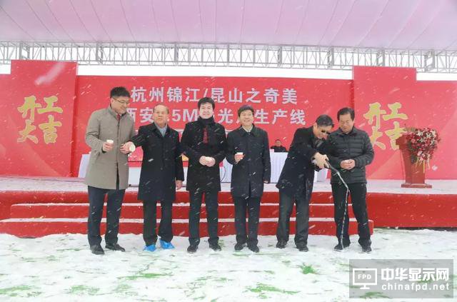 杭州錦江/昆山奇美之西安2.5M偏光片產線開工了！
